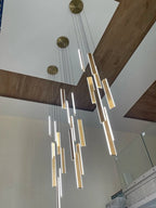 LED Nordic Chandelier Indoor Lighting Living Room Decorative Pendant Lighting Villa Duplex Building Light Staircase Chandelier