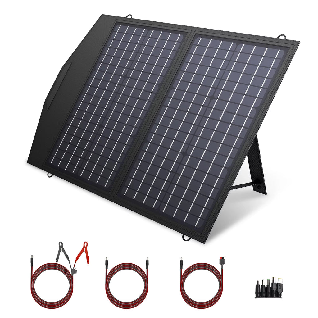 Foldable Solar Panel 400W / 200W / 140W / 100W / 60W Solar Panel with Solar Output for Power Station Solar Generator