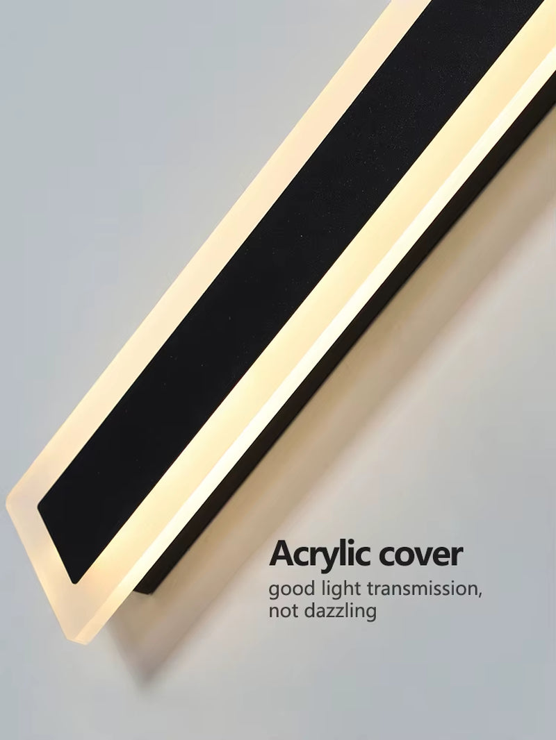 Outdoor Wall Lamp IP65 Waterproof Corridor Staircase Lamp LED Long Wall Lamp Outdoor Balcony Lamp Entrance Villa Garden Light