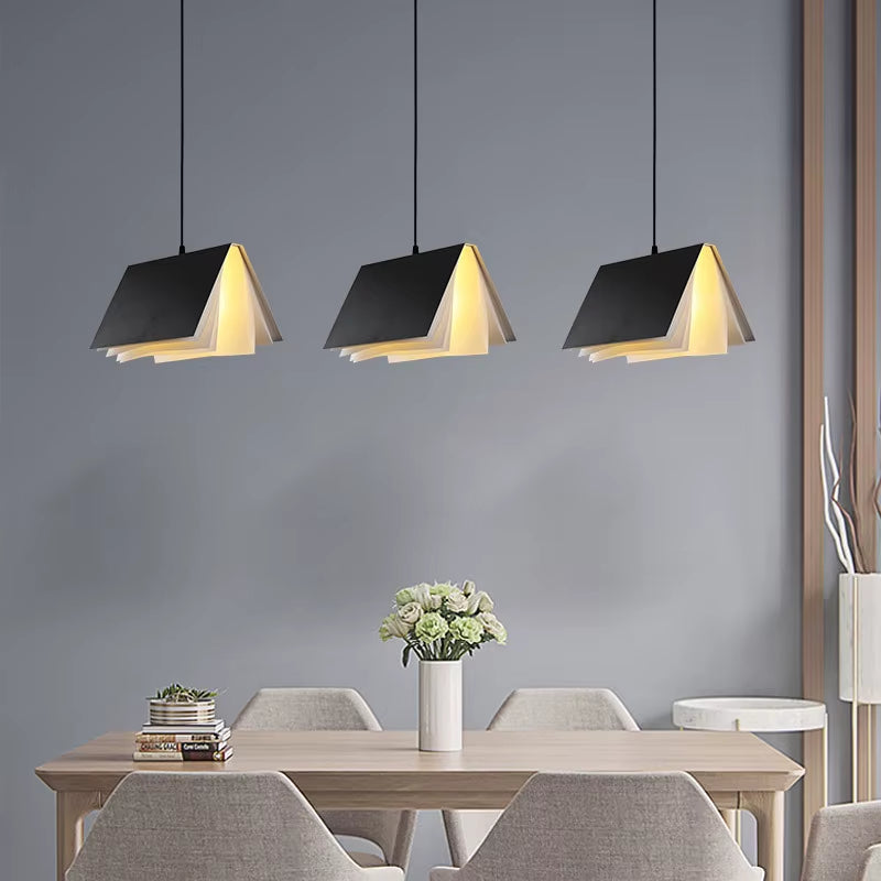 Book Pendant Lamp Led Nordic Design Lamp Replica Living Room Bedroom Home Indoor Reading Lighting Decoration Children Room Light