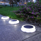 LED Solar Lawn Lights Outdoor Waterproof Solar Powered Buried Street Lamp Garden Villa Decorative Solar Light White Warm