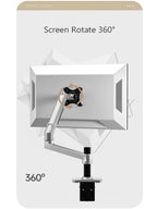 V62WT Aluminum Alloy Mechanical Spring Arm Wall Mount Laptop Holder Full Motion Laptop Mount Arm Monitor Holder Laptop Stand