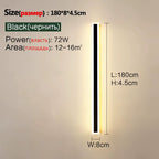 Outdoor Wall Lamp IP65 Waterproof Corridor Staircase Lamp LED Long Wall Lamp Outdoor Balcony Lamp Entrance Villa Garden Light