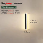 Outdoor Wall Lamp IP65 Waterproof Corridor Staircase Lamp LED Long Wall Lamp Outdoor Balcony Lamp Entrance Villa Garden Light