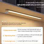 Cabinet Light USB Rechargeable Motion Sensor Led Three Colors in One Lamp for Kitchen Wardrobe Indoor Lighting 10/20/30/40/50Cm