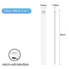 Cabinet Light USB Rechargeable Motion Sensor Led Three Colors in One Lamp for Kitchen Wardrobe Indoor Lighting 10/20/30/40/50Cm
