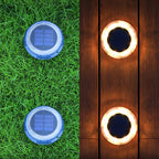 LED Solar Lawn Lights Outdoor Waterproof Solar Powered Buried Street Lamp Garden Villa Decorative Solar Light White Warm